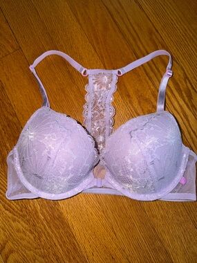 Victoria’s Secret lilac Racerback push up bra 34b